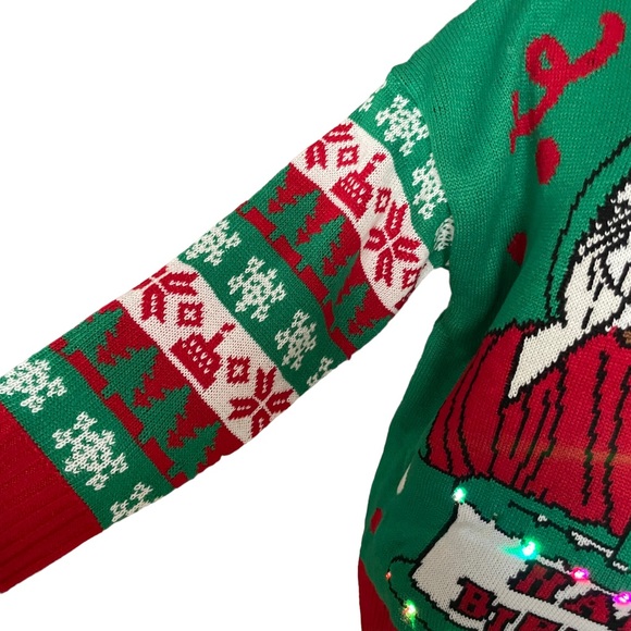 Happy Birthday Jesus Light Up Christmas Sweater Size 1X‎ - Picture 3 of 7